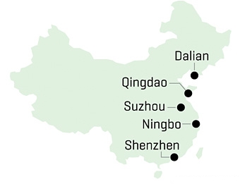 中国の新しいビジネス街に選ばれた5都市 1